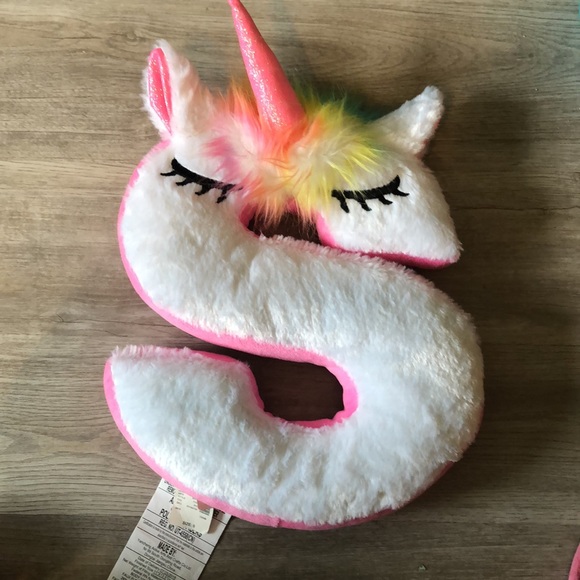 justice unicorn letter pillow